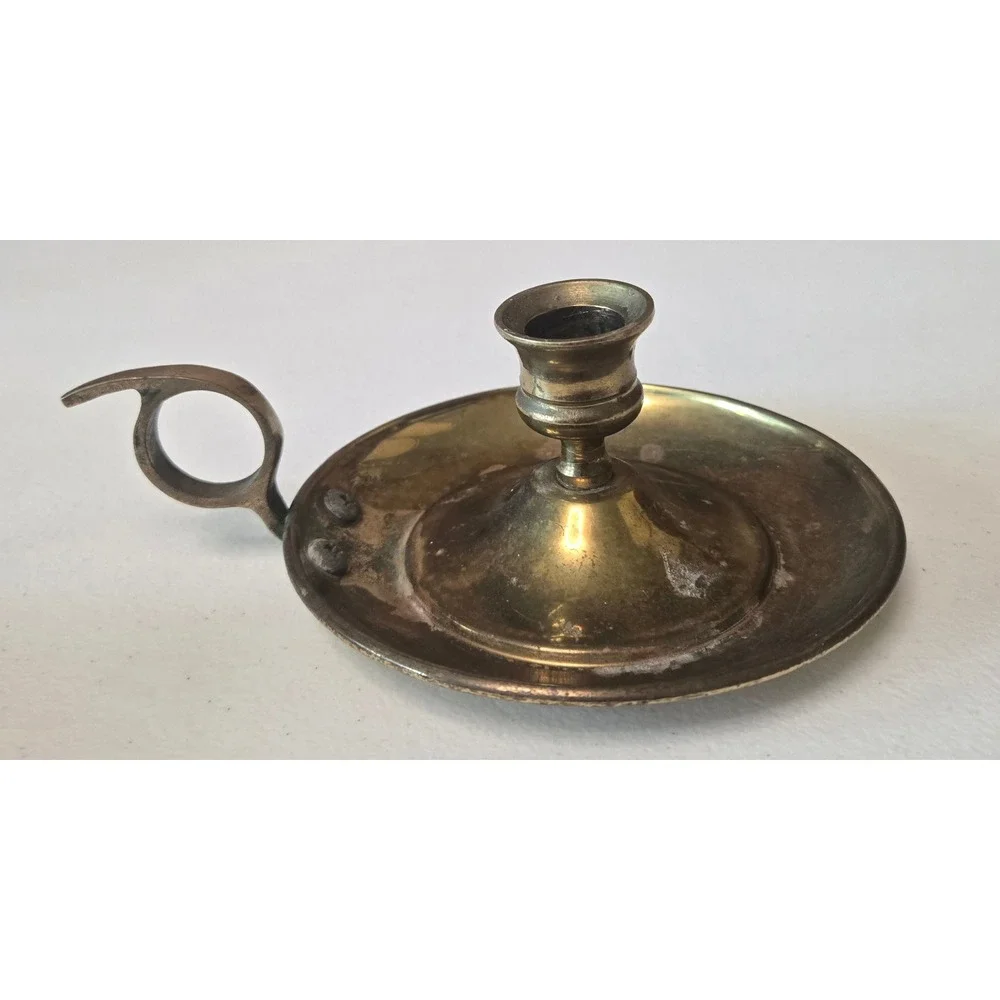 Vintage brass chamberstick